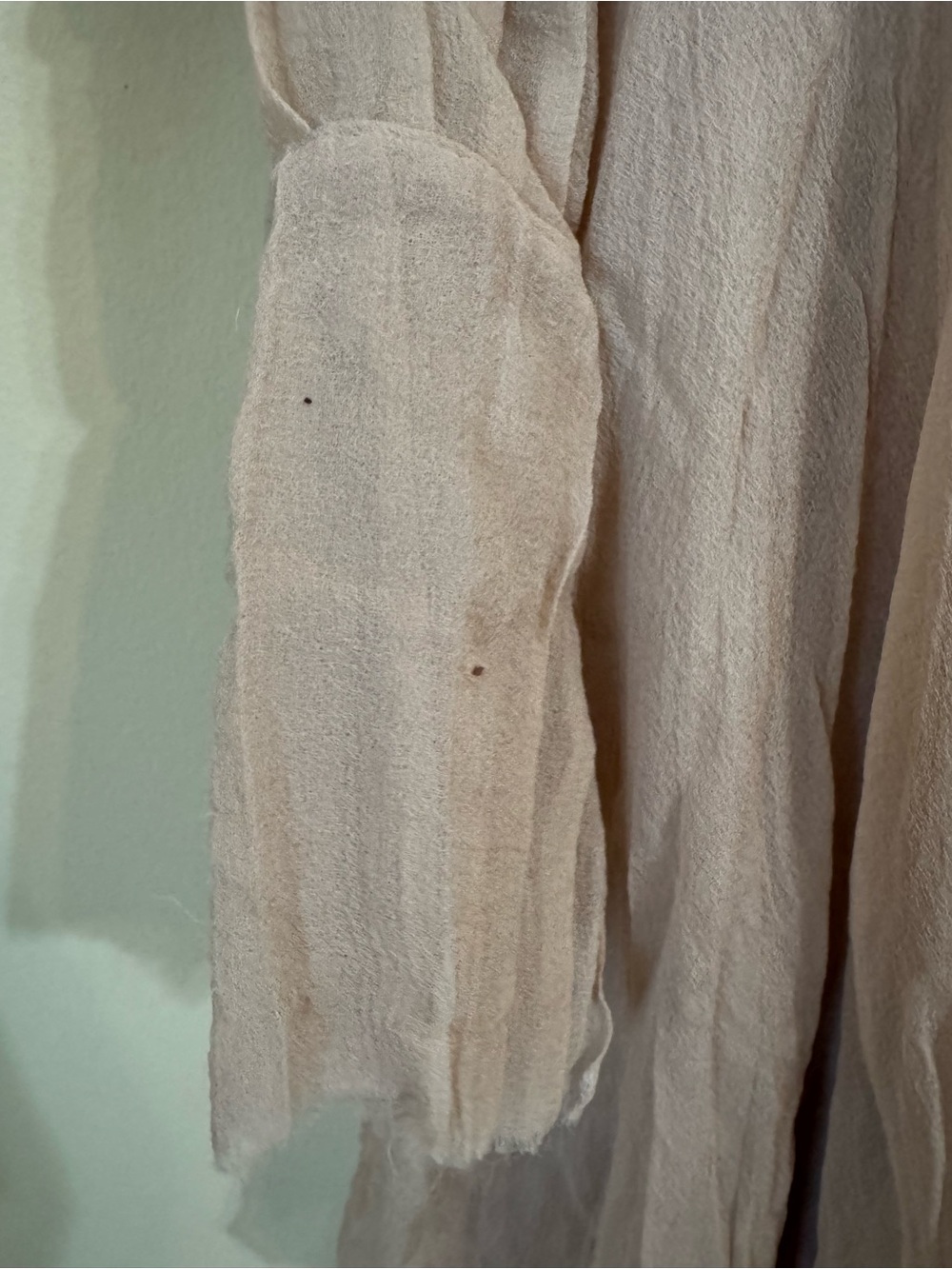 Chloe Silk Ruffled Mini Dress Powdery Pink 42 - Picture 6 of 7